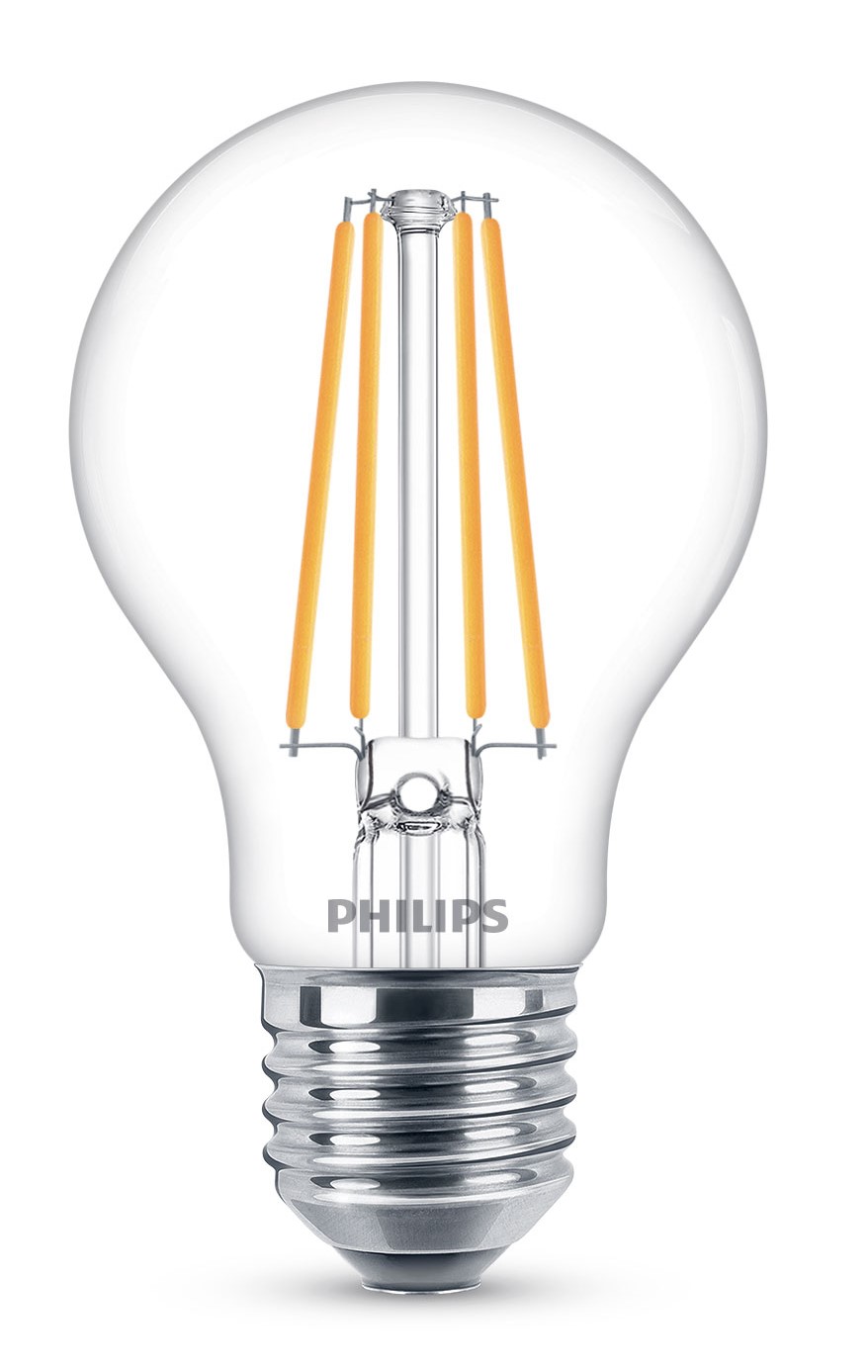 PHILIPS LED BULB 8.5-75W E27 A60 840 CL G COOL WHITE 4000K