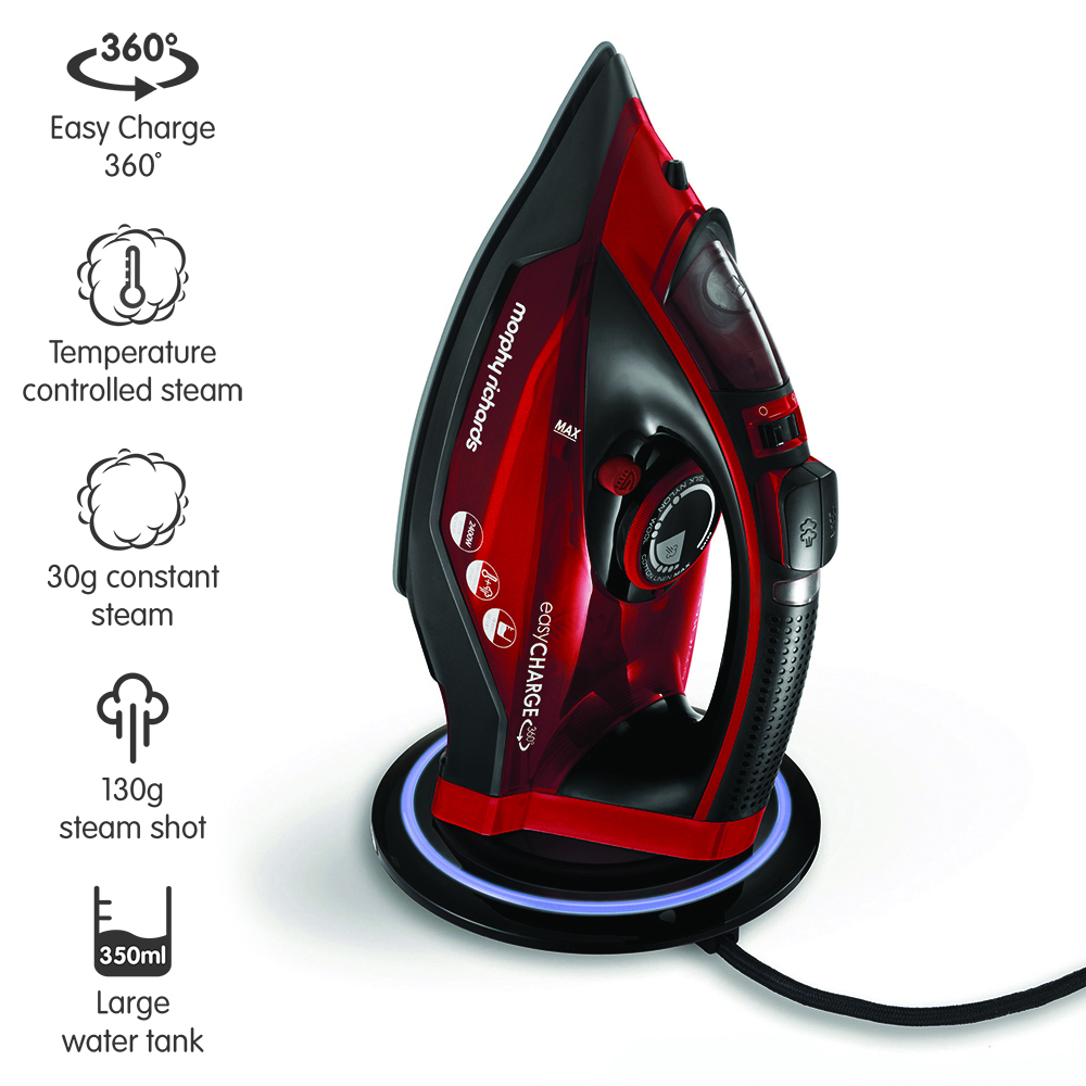 MORPHY RICHARDS 303250 EASYCHARGE CORDLESS STEAM IRON 2600W