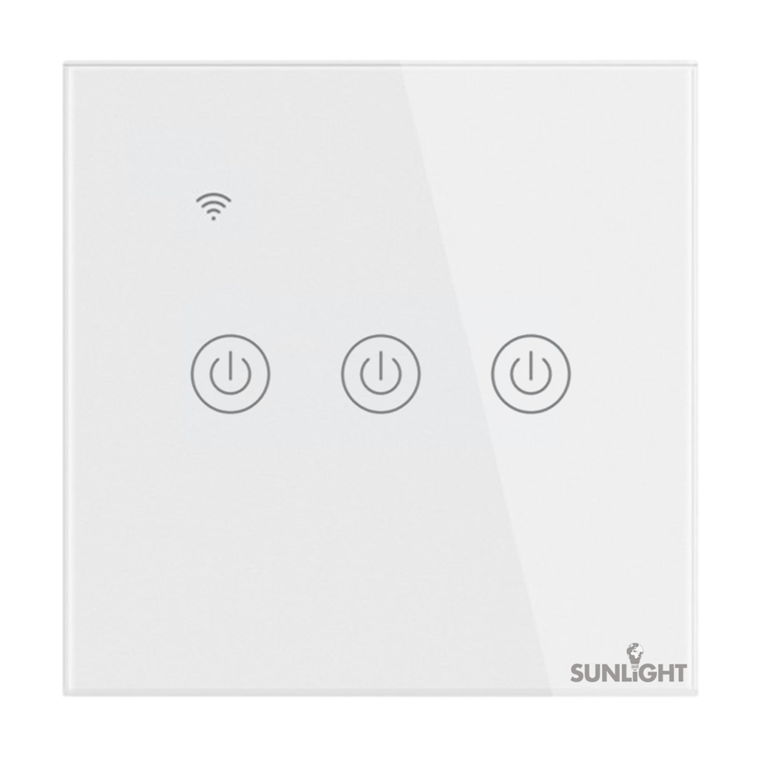 SUNLIGHT ΕΞΥΠΝΟΣ ΔΙΑΚΟΠΤΗΣ 3-GANG 1-WAY SWITCH (ON/OFF) 10AMP LOAD (200W) WIFI TUYA APP