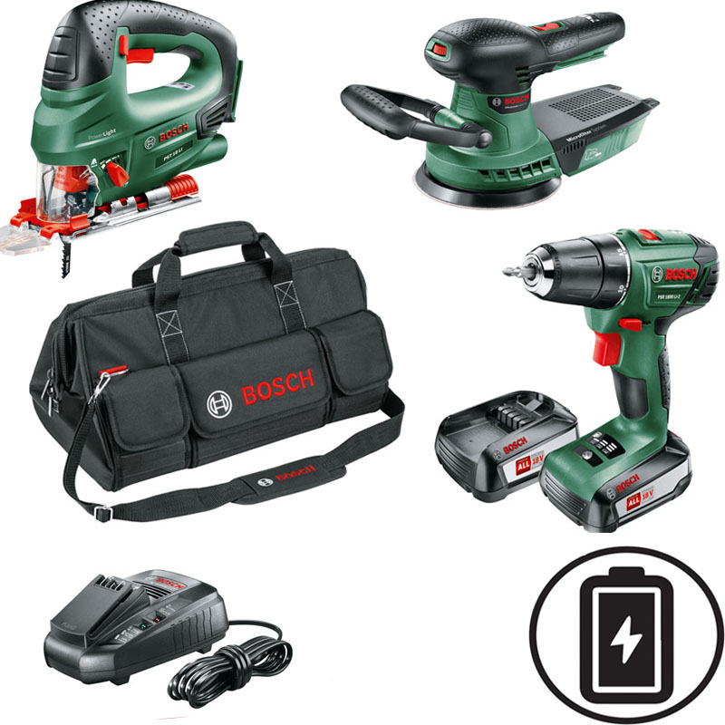 BOSCH 0 603 9A3 1DW CORDLESS POWER TOOLS SET