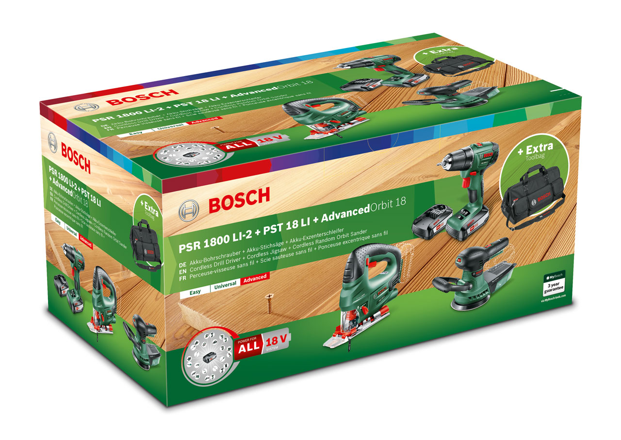 BOSCH 0 603 9A3 1DW CORDLESS POWER TOOLS SET