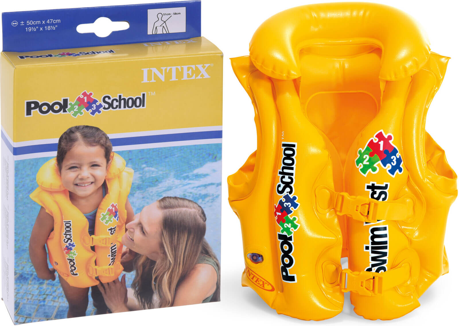 SWIM VEST INFLATABLE 50X47CM