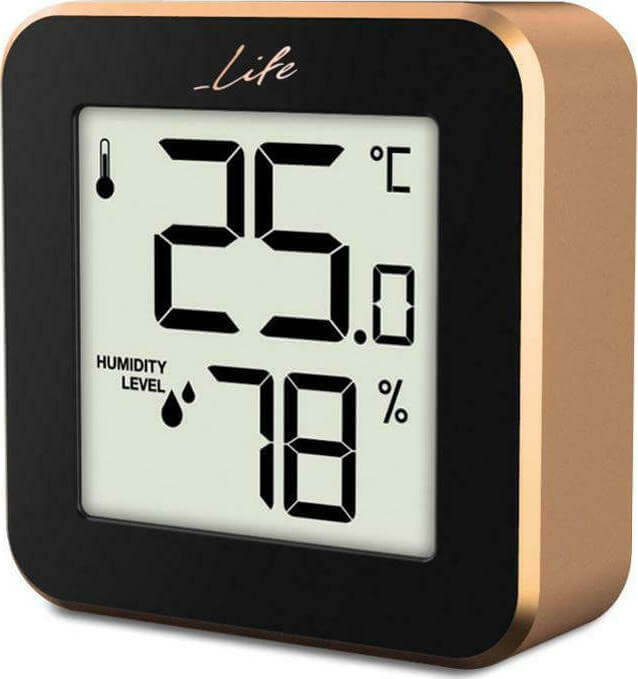 LIFE 221-0228 ALUMINIUM MINI ROSE GOLD THERMOMETER