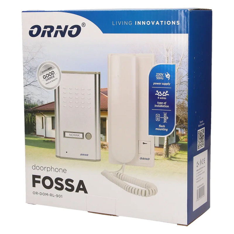 ORNO 905242 SINGLE DOORPHONE FLUSH MOUNTED