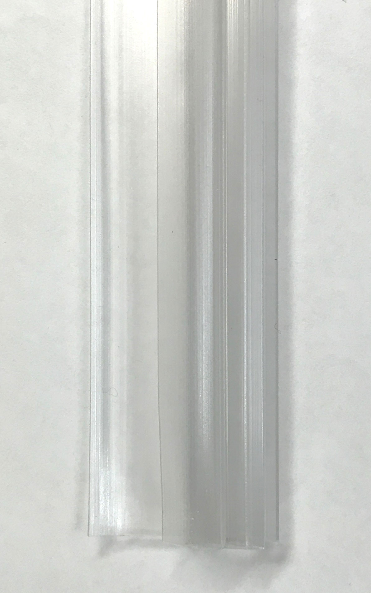 F SHAPE PLASTIC STRIP FOR SLIDING SHOWER GLASS 6MM