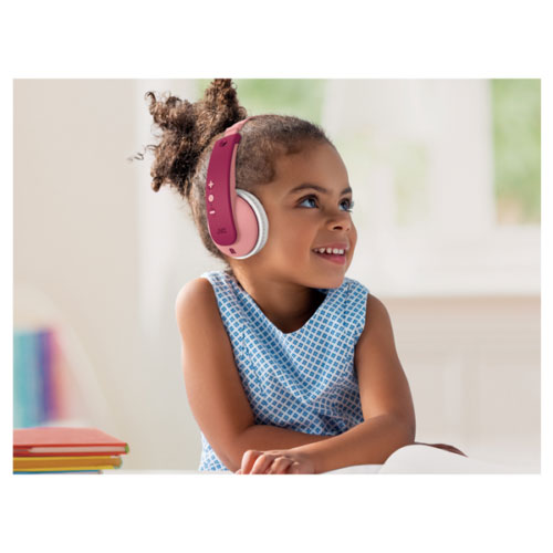 JVC WIRELESS KIDS AROUND EAR HEADPHONES PINK