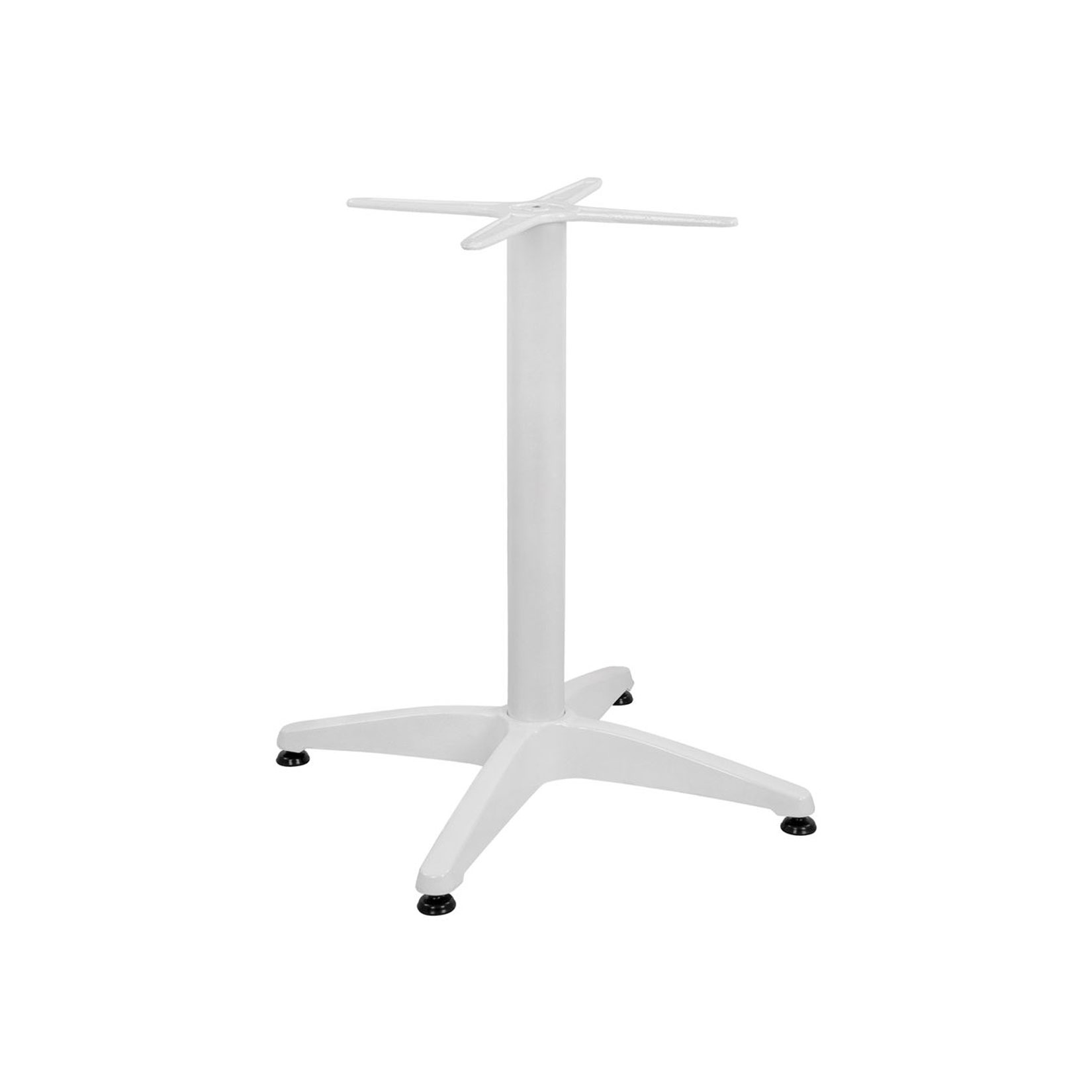 TABLE BASE ALUMINIUM 4 LEGS 65X65X70CM WHITE