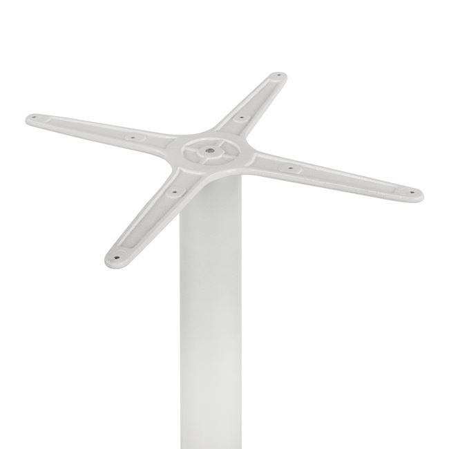 TABLE BASE ALUMINIUM 4 LEGS 65X65X70CM WHITE