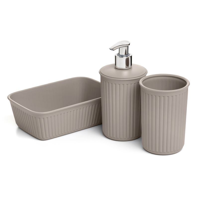 TATAY BATHROOM TABLEWARE SET A6 BAOBAB TAUPE