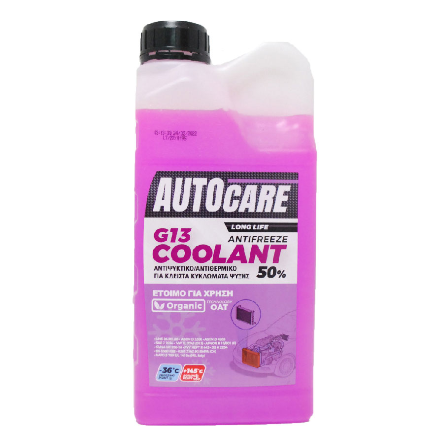 AUTOCARE COOLANT ANTIFREEZE G13 1L