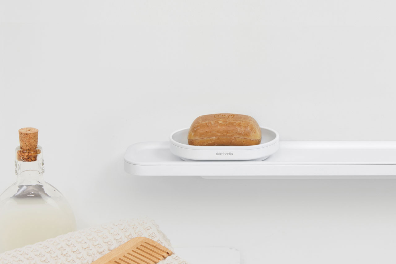 BRABANTIA MINDSET SOAP DISH MINERAL WHITE