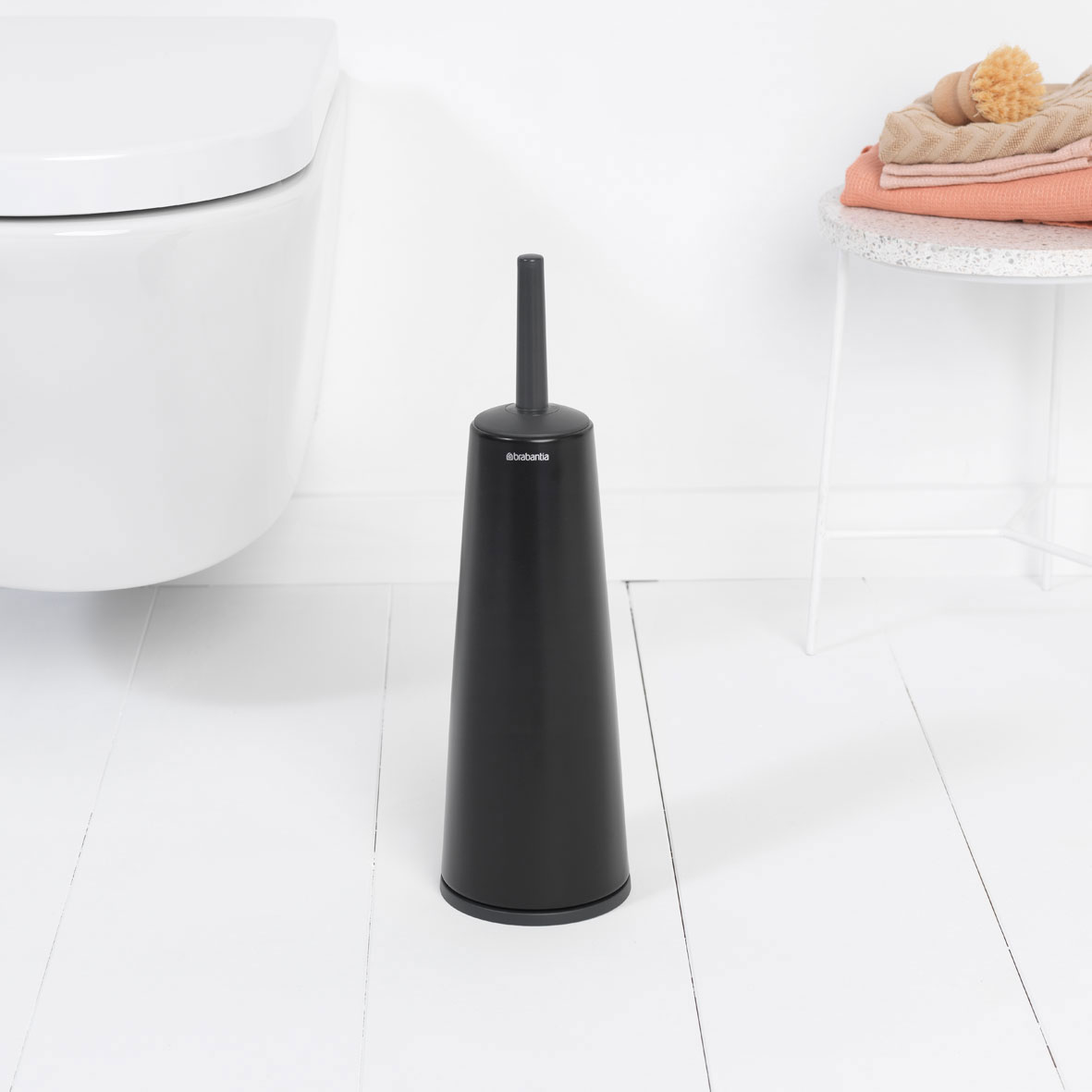 BRABANTIA RENEW TOILET BRUSH & HOLDER BLACK