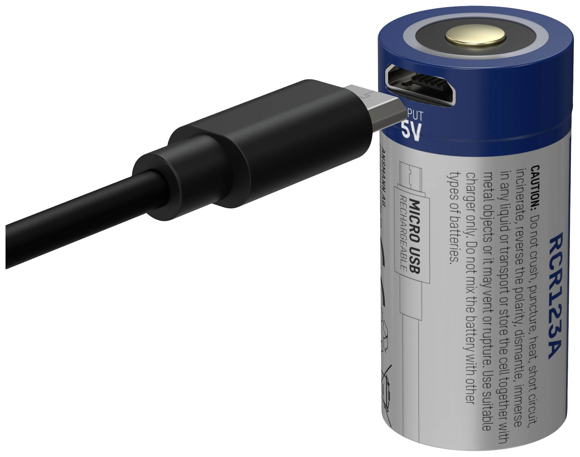 ANSMANN CR123A LI-LION ΕΠΑΝΑΦΟΡΤΙΖΟΜΕΝΗ ΜΠΑΤΑΡΙΑ 850MAH 3.6V