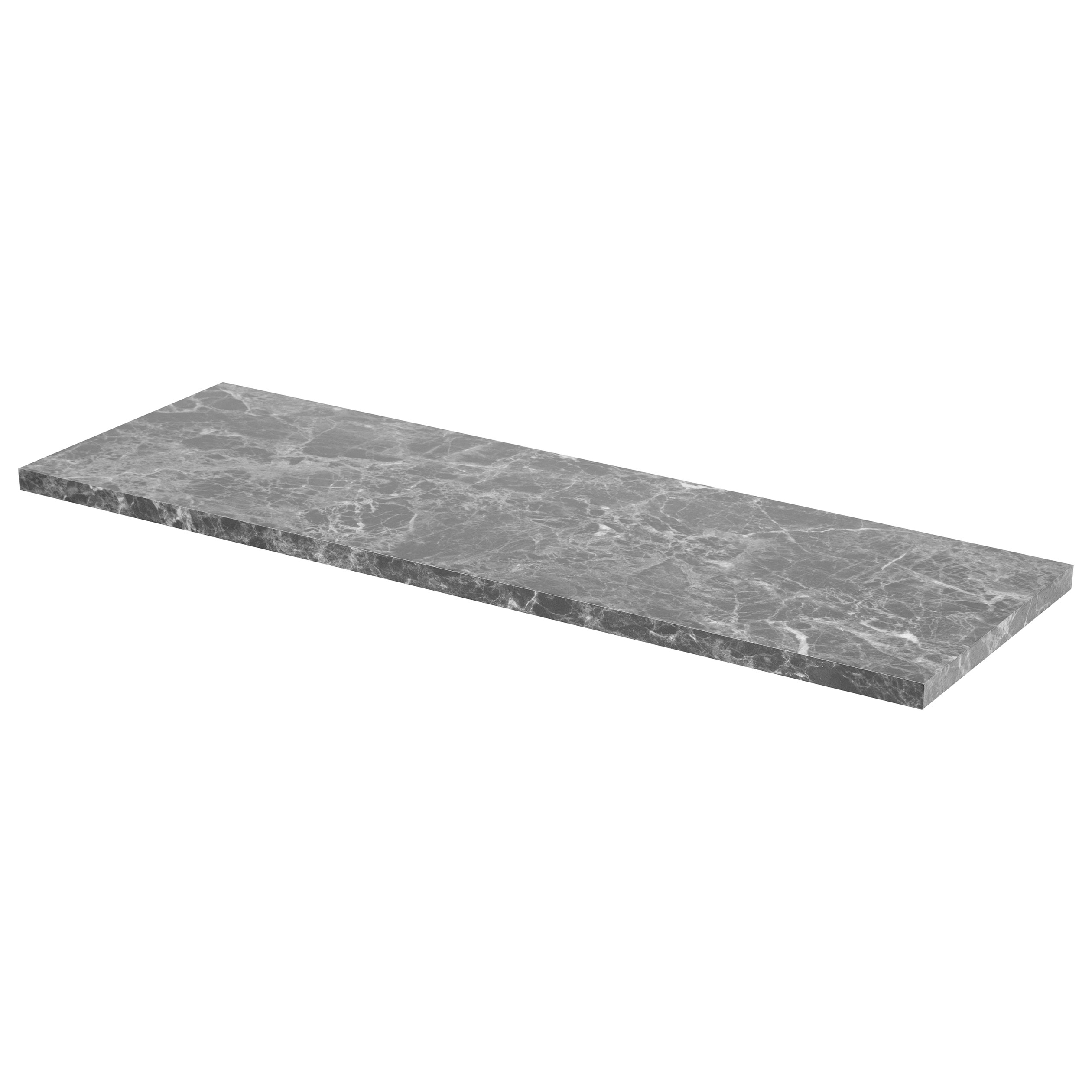 DURALINE WALL SHELF DARK MARBLE LOOK 18MM 60X23.5CM 