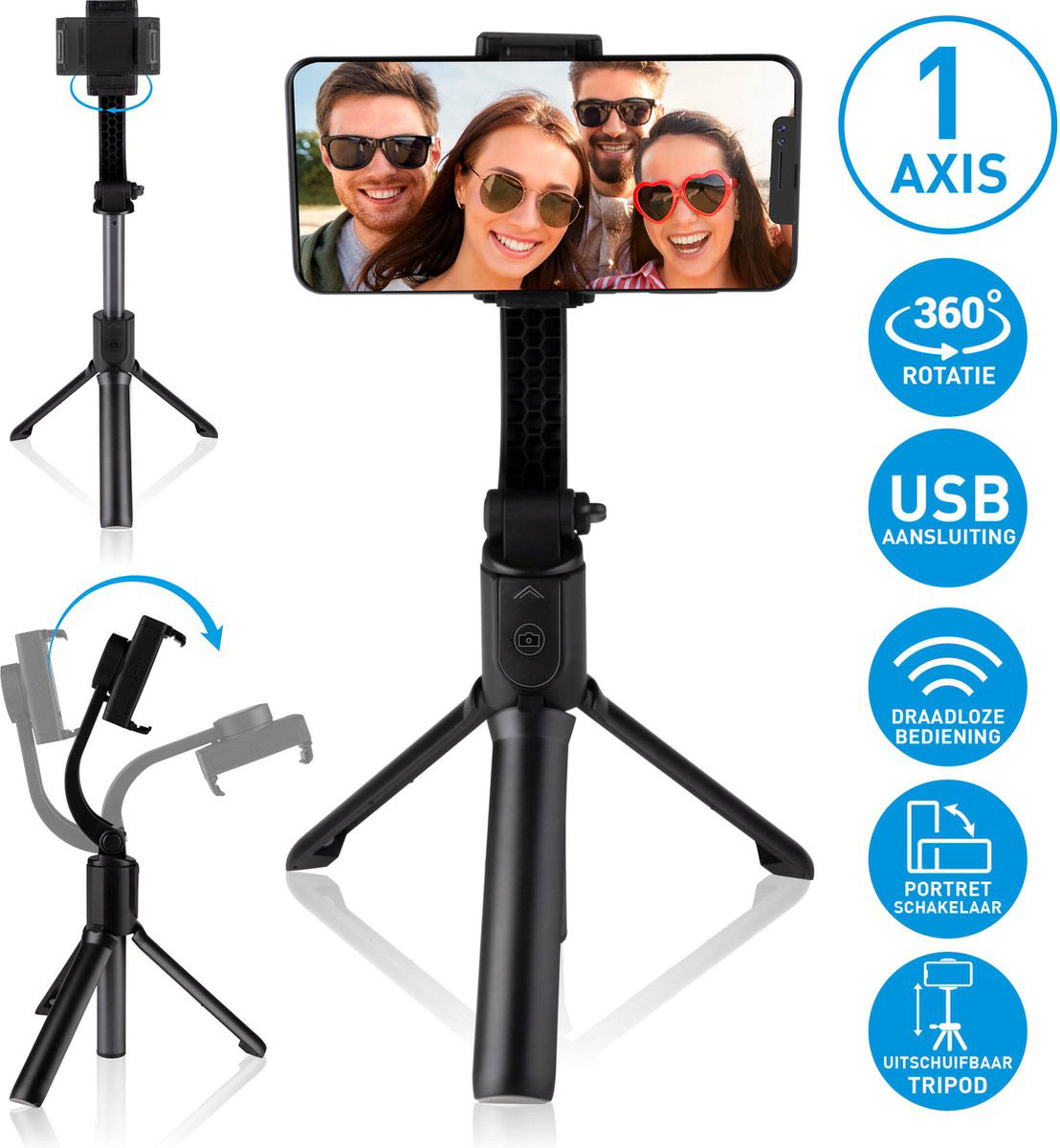 GRUNDIG SELFIE STICK STABILIZER TRIPOD