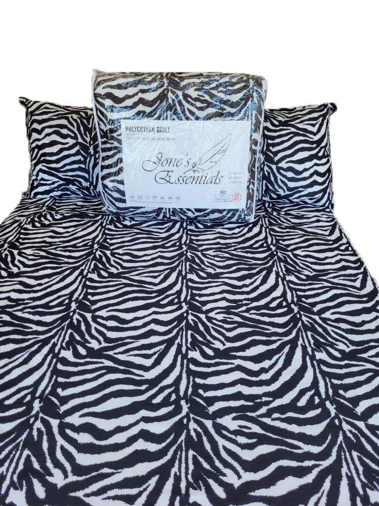 JONES ESSENTIALS QUILT 260X230CM ZEBRA