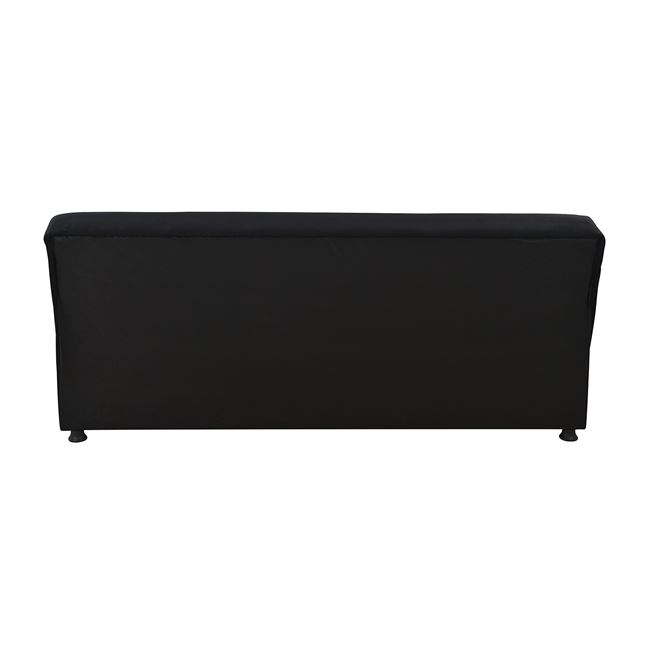 EGE HM3067.01 SOFA BED 3 SEATS VELVET BLACK 192X74X82CM