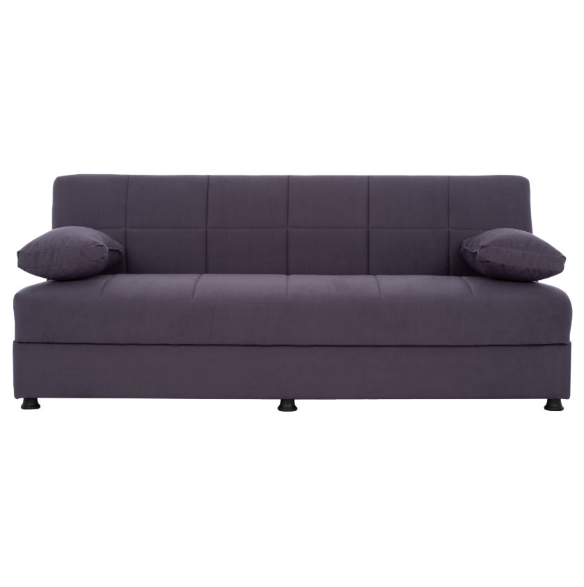 EGE HM3067.03 SOFA BED 3 SEATS VELVET GREY 192X74X82CM