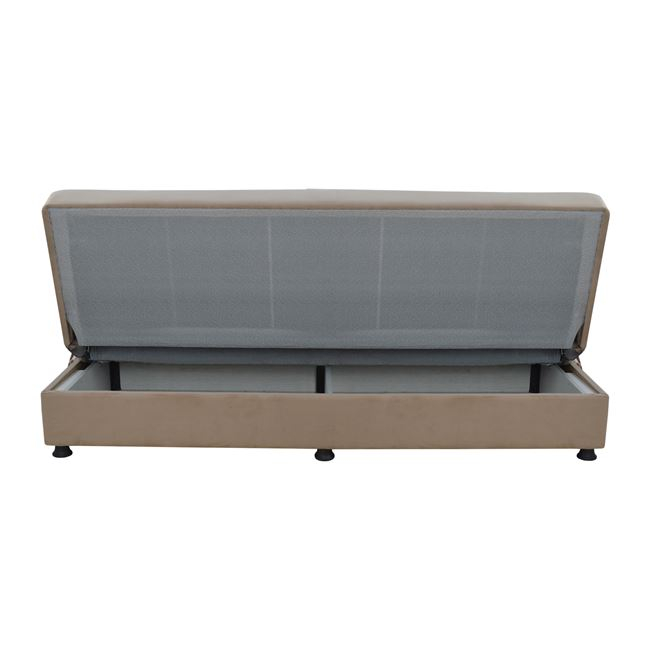 EGE HM3067.05 SOFA BED 3 SEATS VELVET BEIGE 192X74X82CM