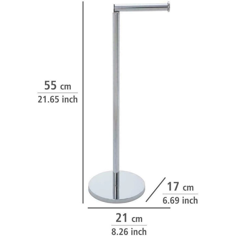 WENKO FREESTANDING ΘΗΚΗ ΧΑΡΤΙΟΥ ΤΟΥΑΛΕΤΑΣ ΑΣΗΜΙ