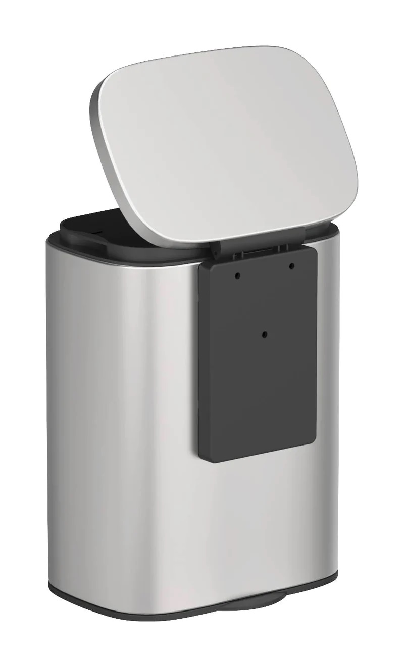 WENKO SARE WALL MOUNTED BIN 5L MATT STEEL