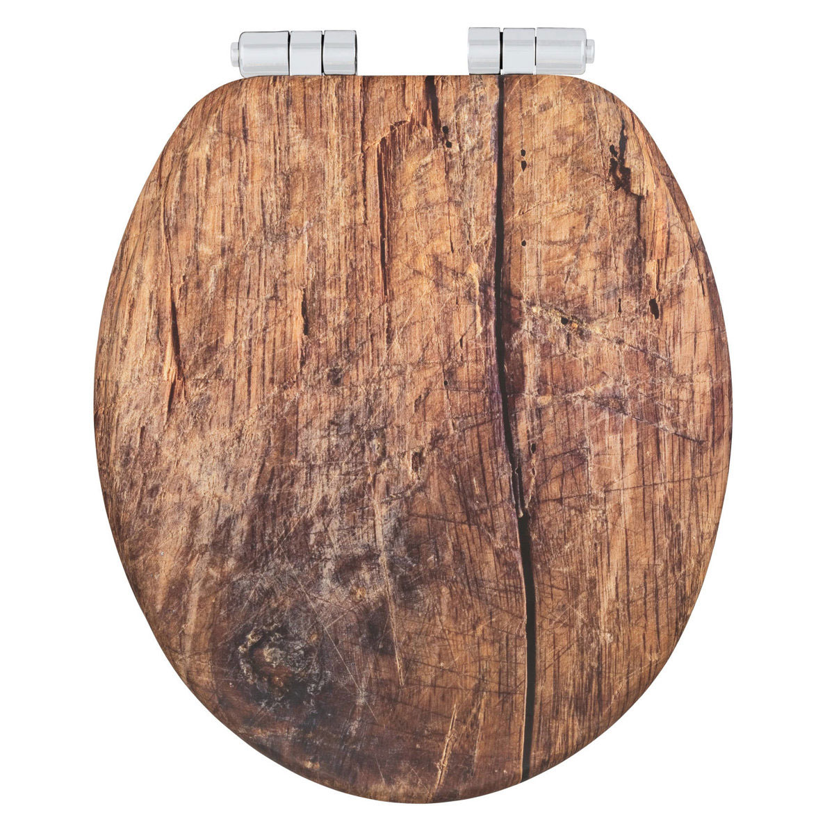 WENKO TOILET SEAT MDF WOOD RUSTIC