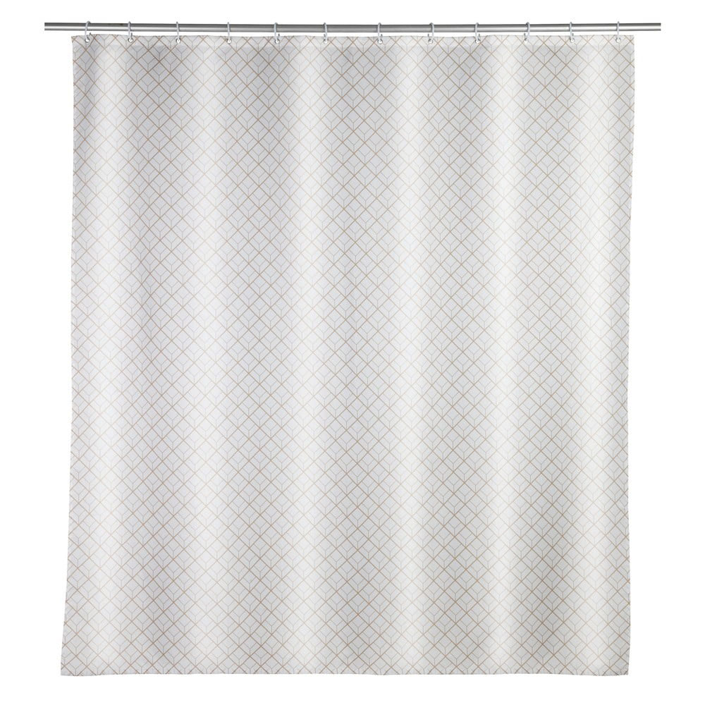 WENKO SHOWER CURTAIN POLYESTER CUBIQUE