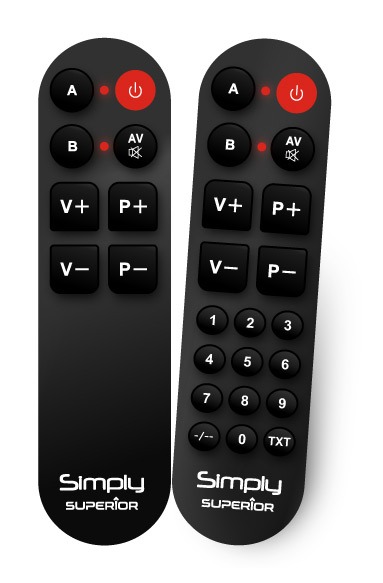 SUPERIOR SUPTLB002 UNIVERSAL REMOTE CONTROL SIMPLY NUMERIC