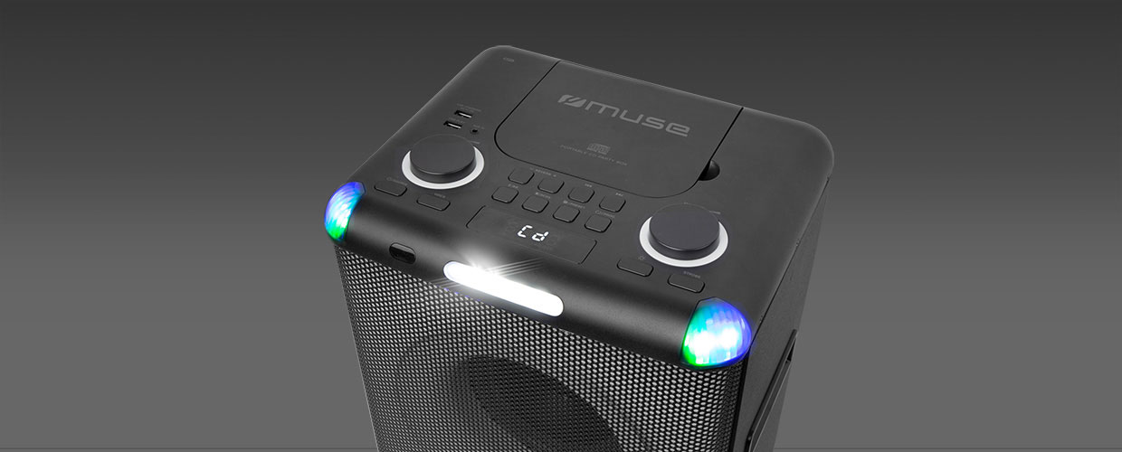 MUSE M-1958 DJ BLUETOOTH HXEIO ΚΑΡΑΟΚΕ CD USB 500W