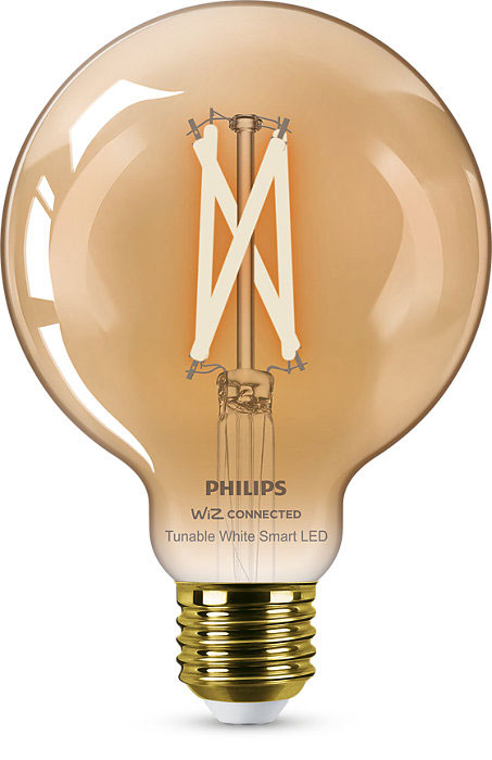 WIZ LED FILAMENT GLOBE AMBER 50W-WiZ CONNECTED G95 E27 920-50 AMB