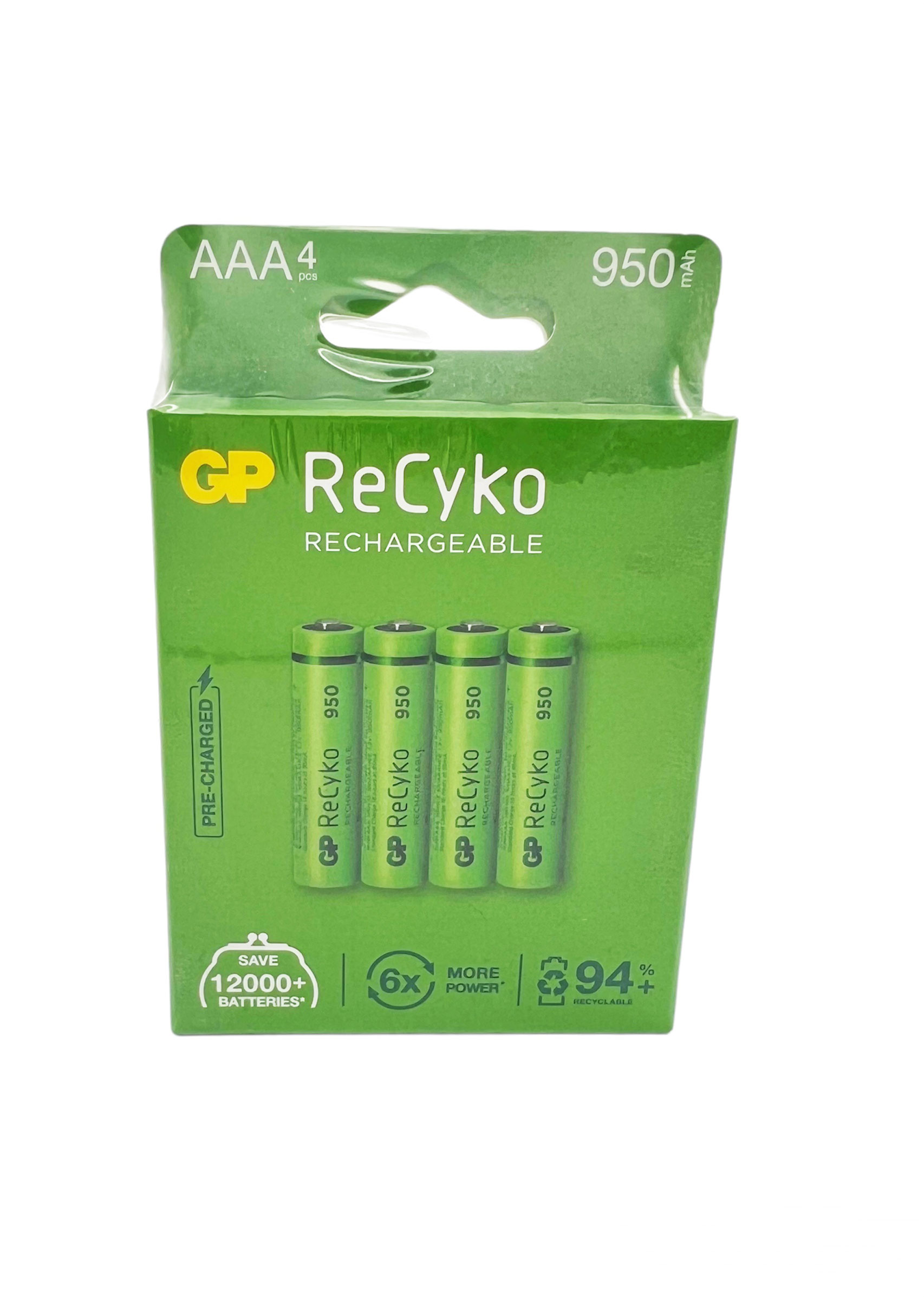 GP RECYKO BATTERIES 4 AA & 4 AAA