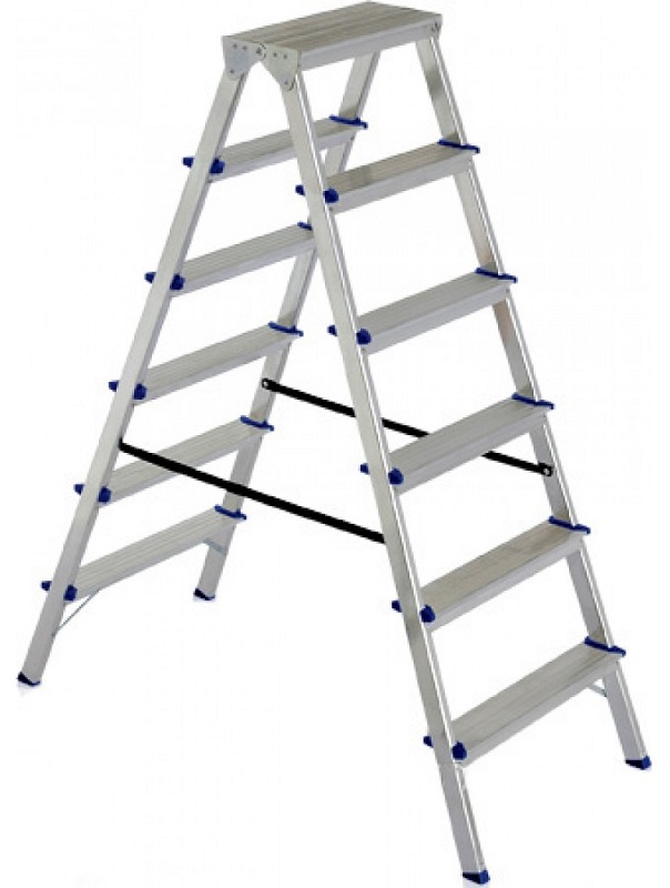 ELKOP DOUBLE SIDE ALUMINIUM LADDERS 6 STEPS