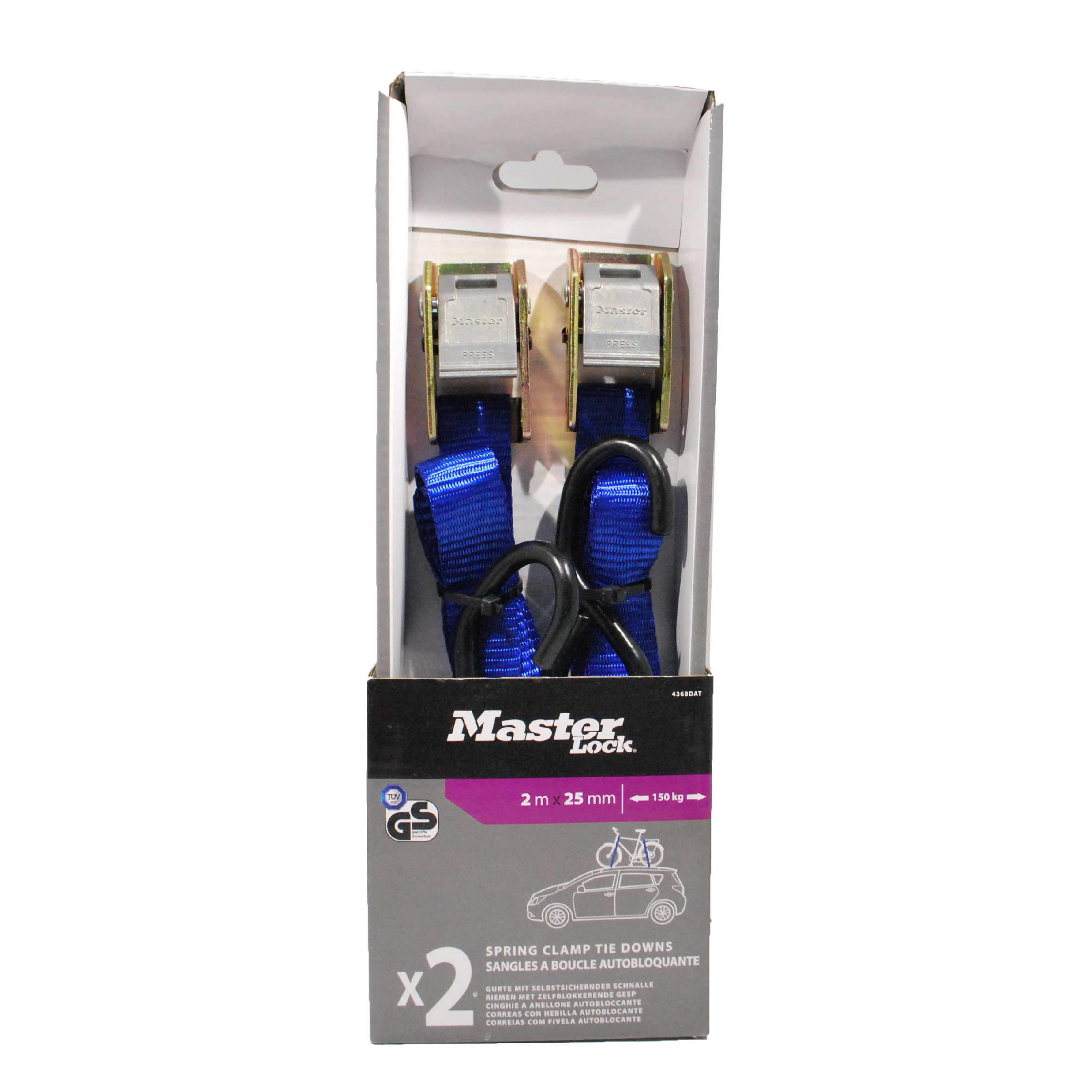 MASTERLOCK SPRING CLAMP TIE-DOWN S X2 25MMX2M-4368DAT