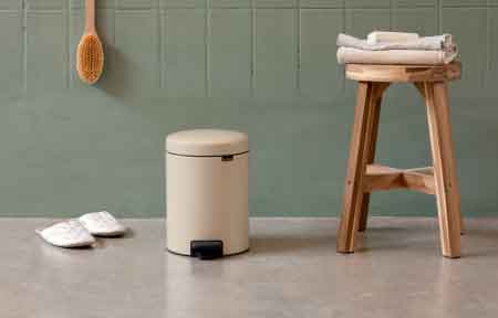 BRABANTIA ΚΑΔΟΣ ΠΕΝΤΑΛ ΜΠΑΝΙΟΥ 3L SOFT BEIGE