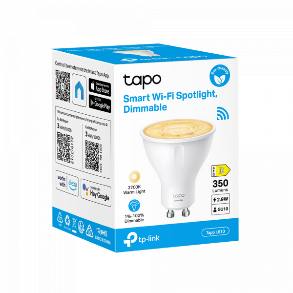 TP-LINK L610 SMART WIFI SPOTLIGHT DIMMABLE