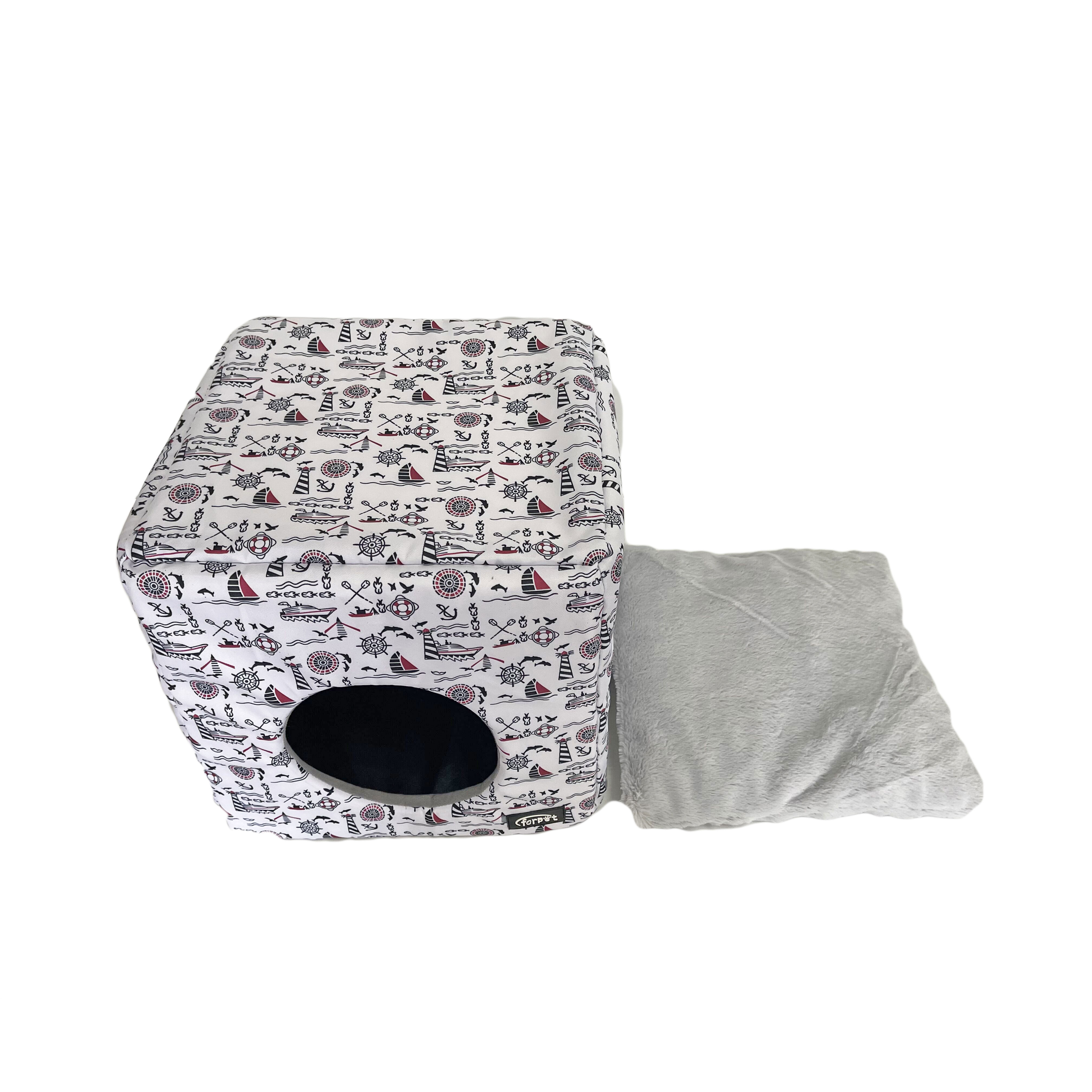 SHC DOG BED 40X40X35CM OCEAN