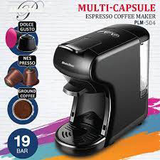 MATESTAR PLM-504BK PLATINUM COFFEE CAPSULE MACHINE 3-IN-1 19BAR 1450W