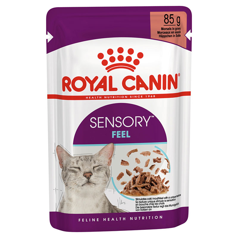 ROYAL CANIN ΤΡΟΦΗ ΓΙΑ ΓΑΤΕΣ SENSORY FEEL GRAVY POUCH 85G