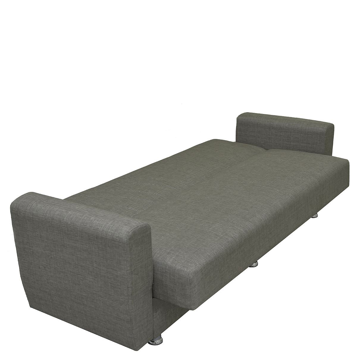 JUAN 3 SEATER SOFA BED WITH STORAGE GREY 214X82X80CM