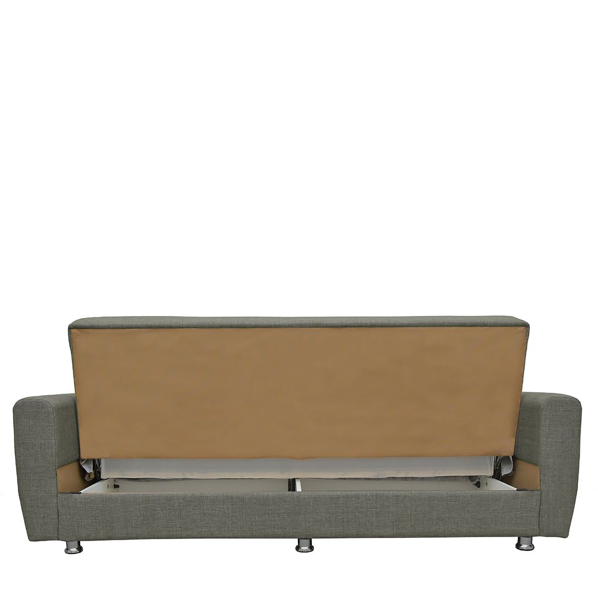 JUAN 3 SEATER SOFA BED WITH STORAGE GREY 214X82X80CM