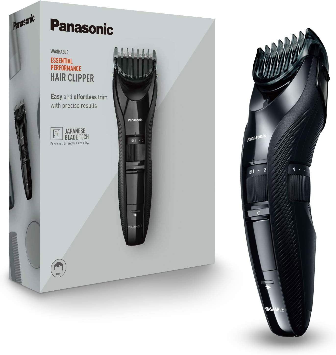 PANASONIC ER-GC53-K503 RECHARCHABLE HAIR CLIPPER 1-10MM BLACK