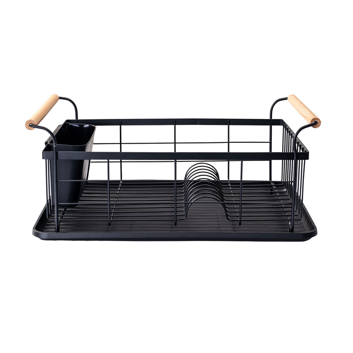 ESTIA DISH RACK BAMBOO 44X32X20CM BLACK