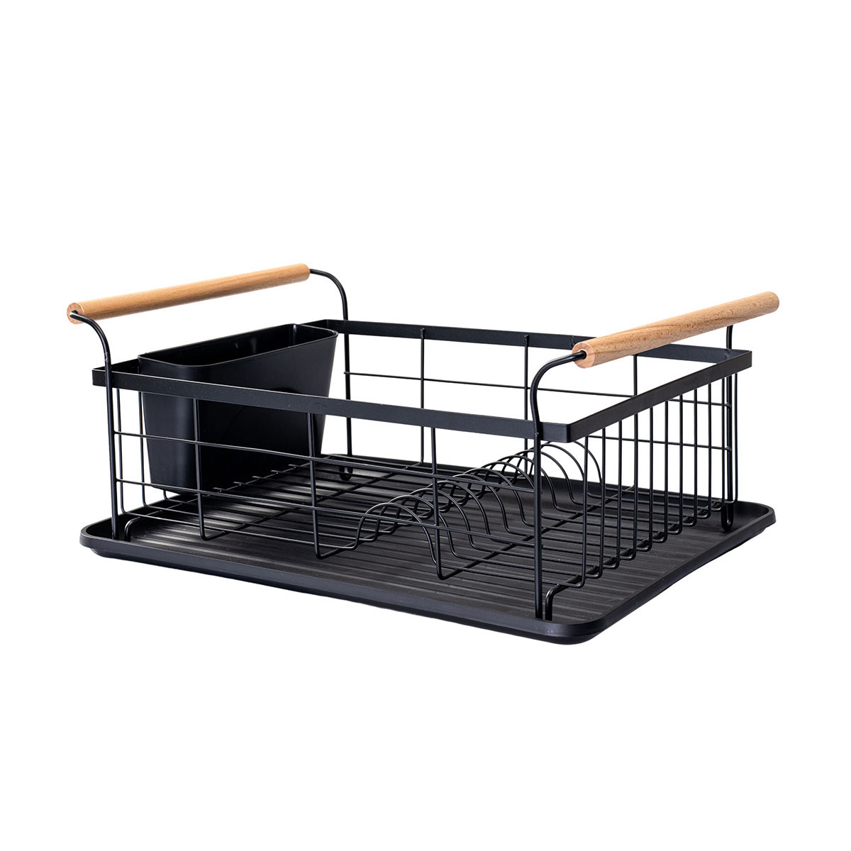 ESTIA DISH RACK BAMBOO 44X32X20CM BLACK