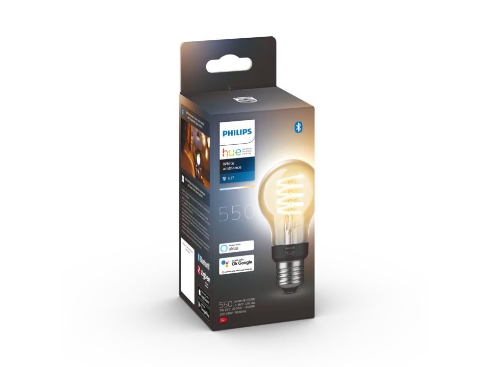 PHILIPS HUE ΛΑΜΠΤΗΡΑΣ WΗITE AMBIANCE LED 7W A60 E27