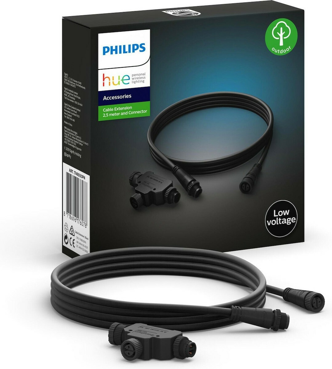 PHILIPS HUE EXTENSION ΑΔΙΑΒΡΟΧΗΣ ΤΑΙΝΙΑΣ LED LIGHTSTRIP 2.5M 