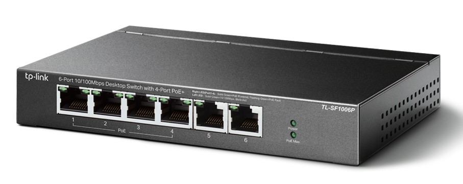 TP LINK TL-SF1006P 6 PORT 10/100 POE+