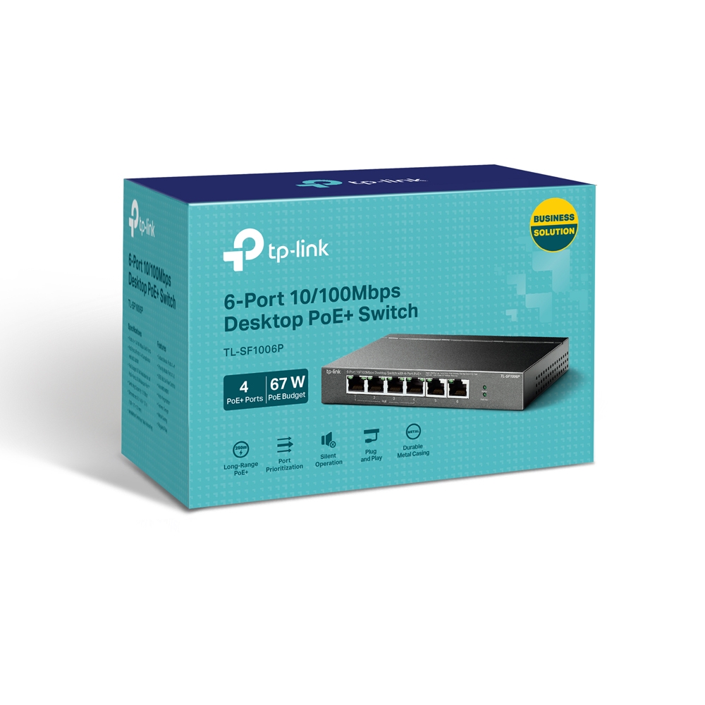 TP LINK TL-SF1006P 6 PORT 10/100 POE+