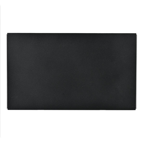 POWERLINK ACCESSORIES 2-GANG DOUBLE PLATE BLANK BLACK MATTE