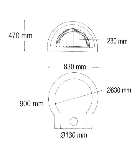 THERMOZEL ΠΑΡΑΔΟΣΙΑΚΟΣ ΦΟΥΡΝΟΣ 00211 CLASSIC LINE MINI