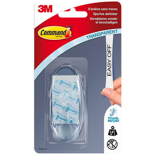 3M COMMAND™ ΓΑΝΤΖΑΚΙ CLEAR ΜΕΓΑΛΟ ΜΕΓΕΘΟΣ ΔΙΑΦΑΝΕΣ, 1 ΓΑΝΤΖΑΚΙ